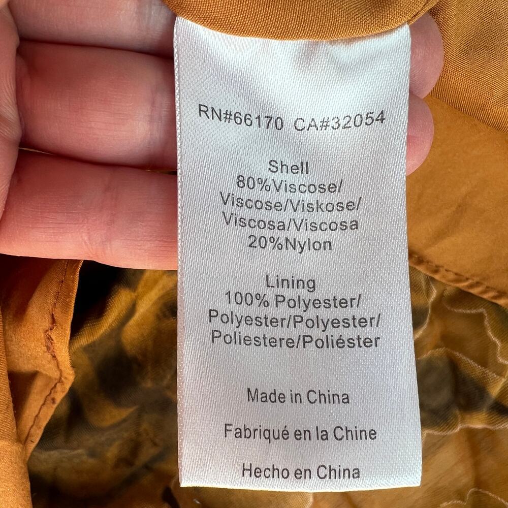 HUTCH Women's Zola Velvet Maxi Dress Size M In Gold Multi - Picture 9 of 11